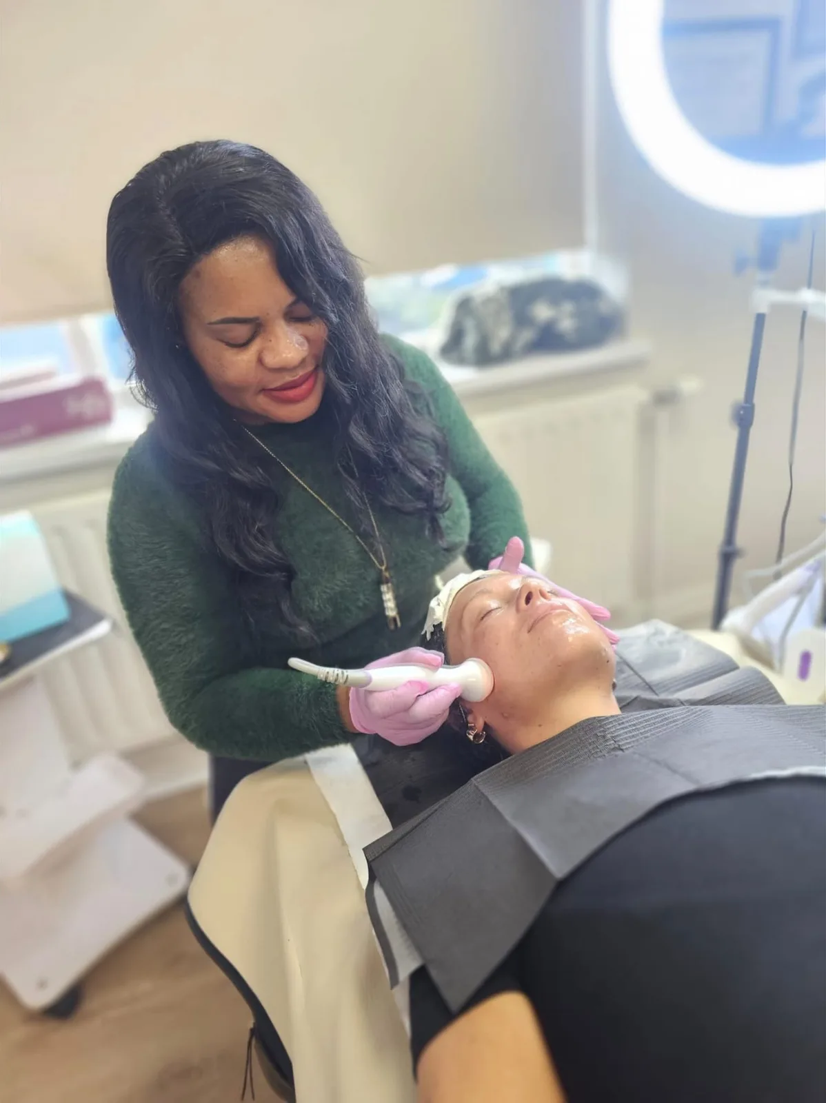 Facial treatment at Revive